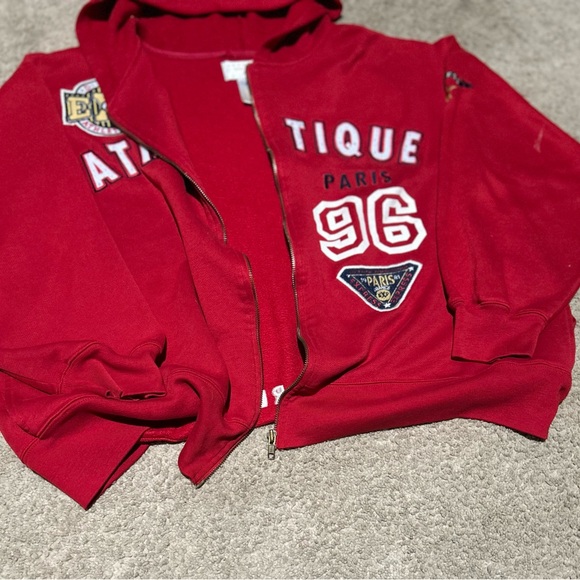 Vintage Red "Expresss Athlétique" Hoodie - Picture 5 of 5